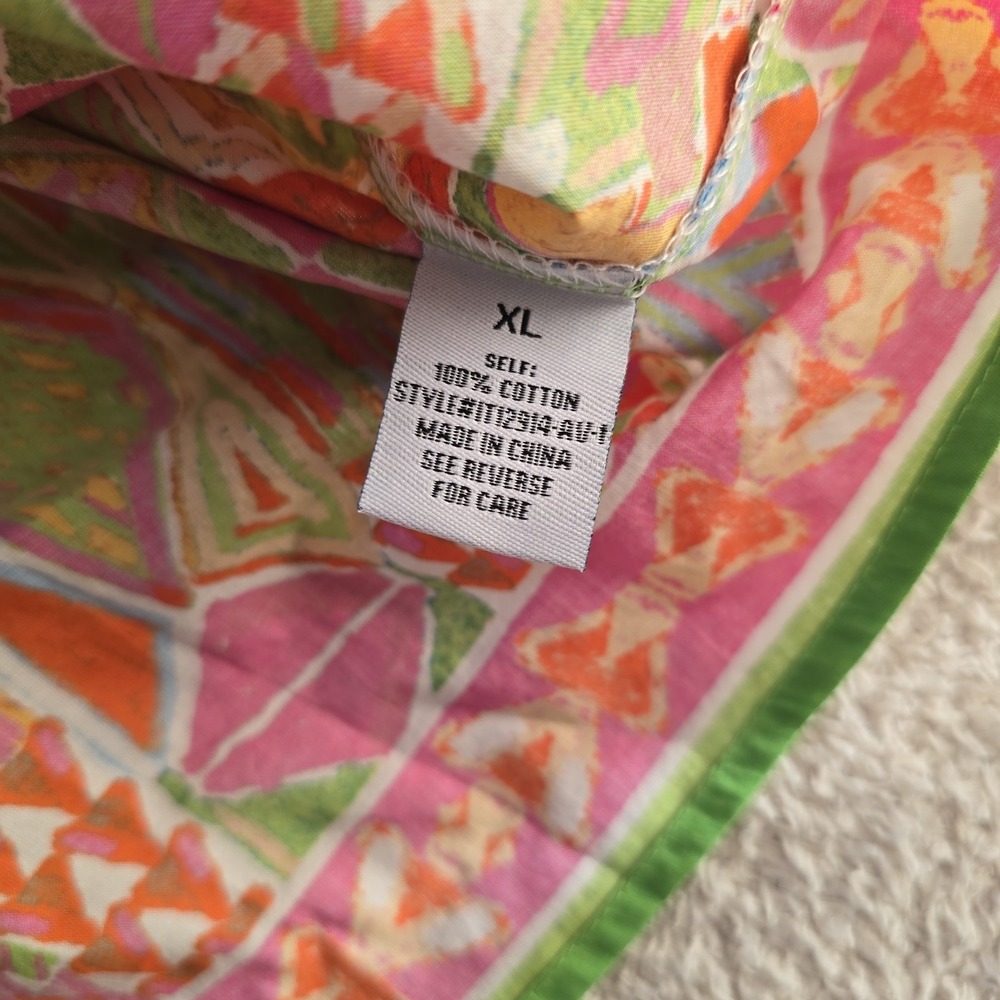 Avara Nadia Multicolor Printed Top Boho-chic Size XL NWT Keyhole Back - Picture 11 of 13